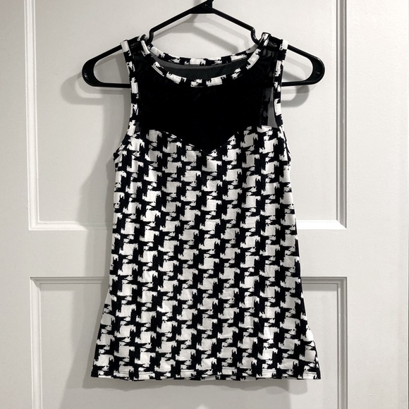 Express houndstooth mesh tank - Picture 1 of 5